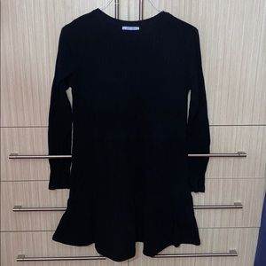 Zara Black Mini Sweater Dress